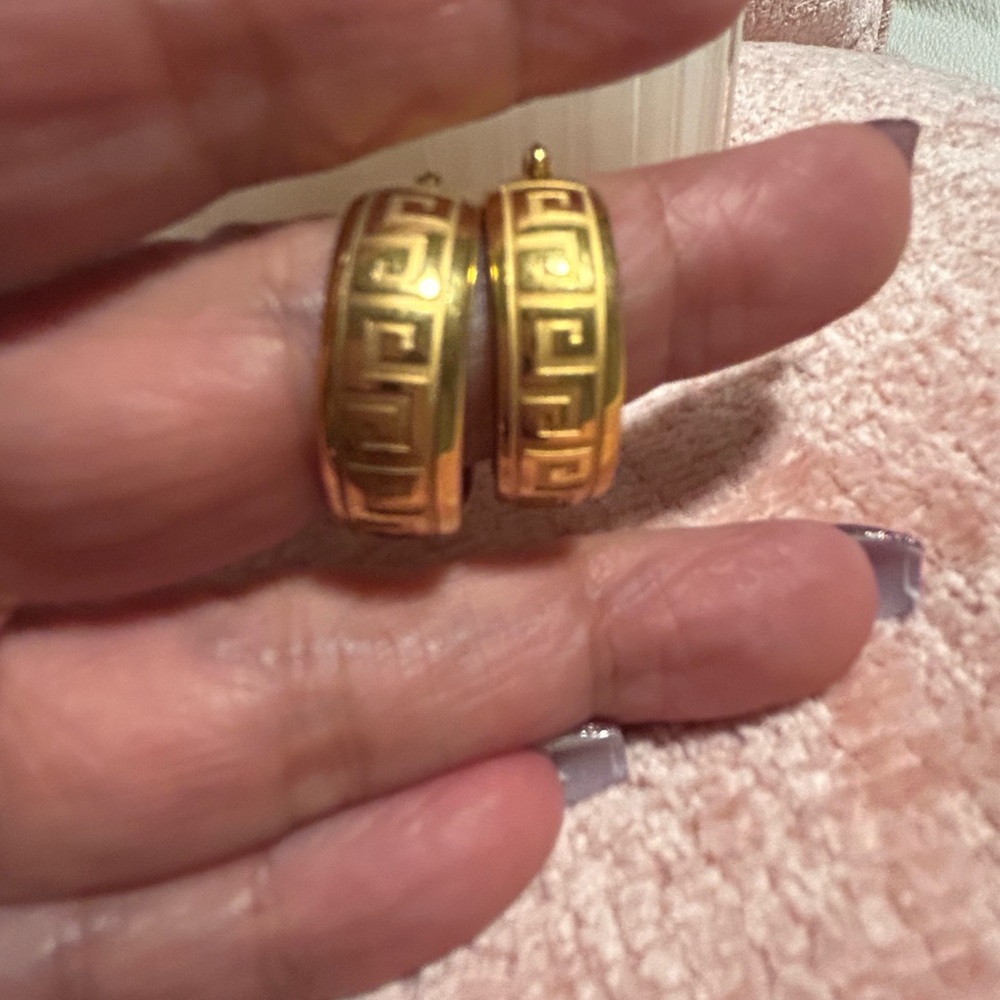 Stylish Stainless Steel Gold  Women's earrings